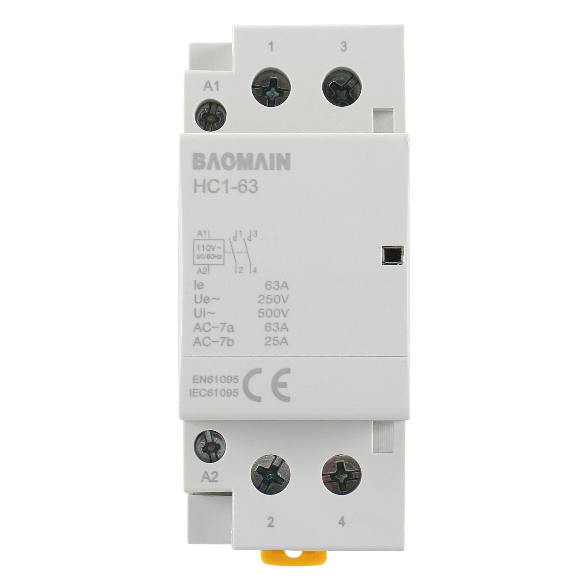 Baomain AC Contactor HC1 63 110V 63A 2 Pole NO Universal Circuit