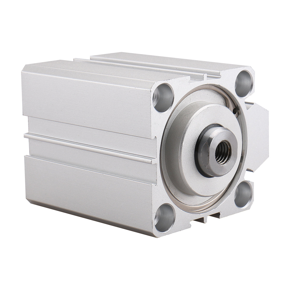 Baomain Compact Thin Pneumatic Air Cylinder SDA-50 Series 50mm Bore Double Action PT1/4 Port with 2 Fitting - BAOMAIN