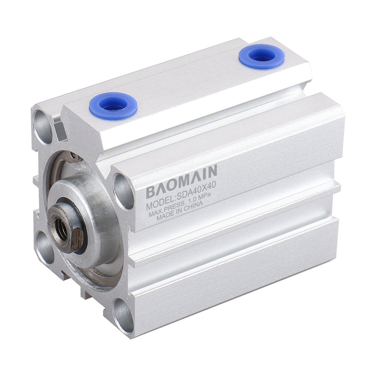Baomain Compact Thin Pneumatic Air Cylinder SDA-40 40mm Bore Double Action PT1/8 Port - BAOMAIN