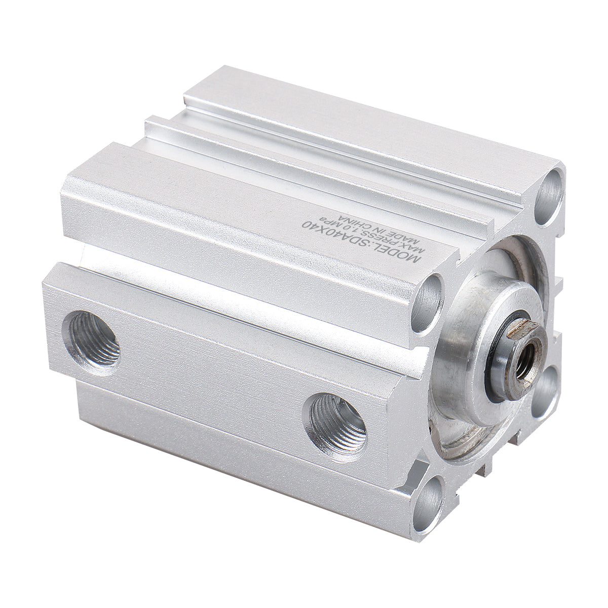 Baomain Compact Thin Pneumatic Air Cylinder SDA-40 40mm Bore Double Action PT1/8 Port - BAOMAIN