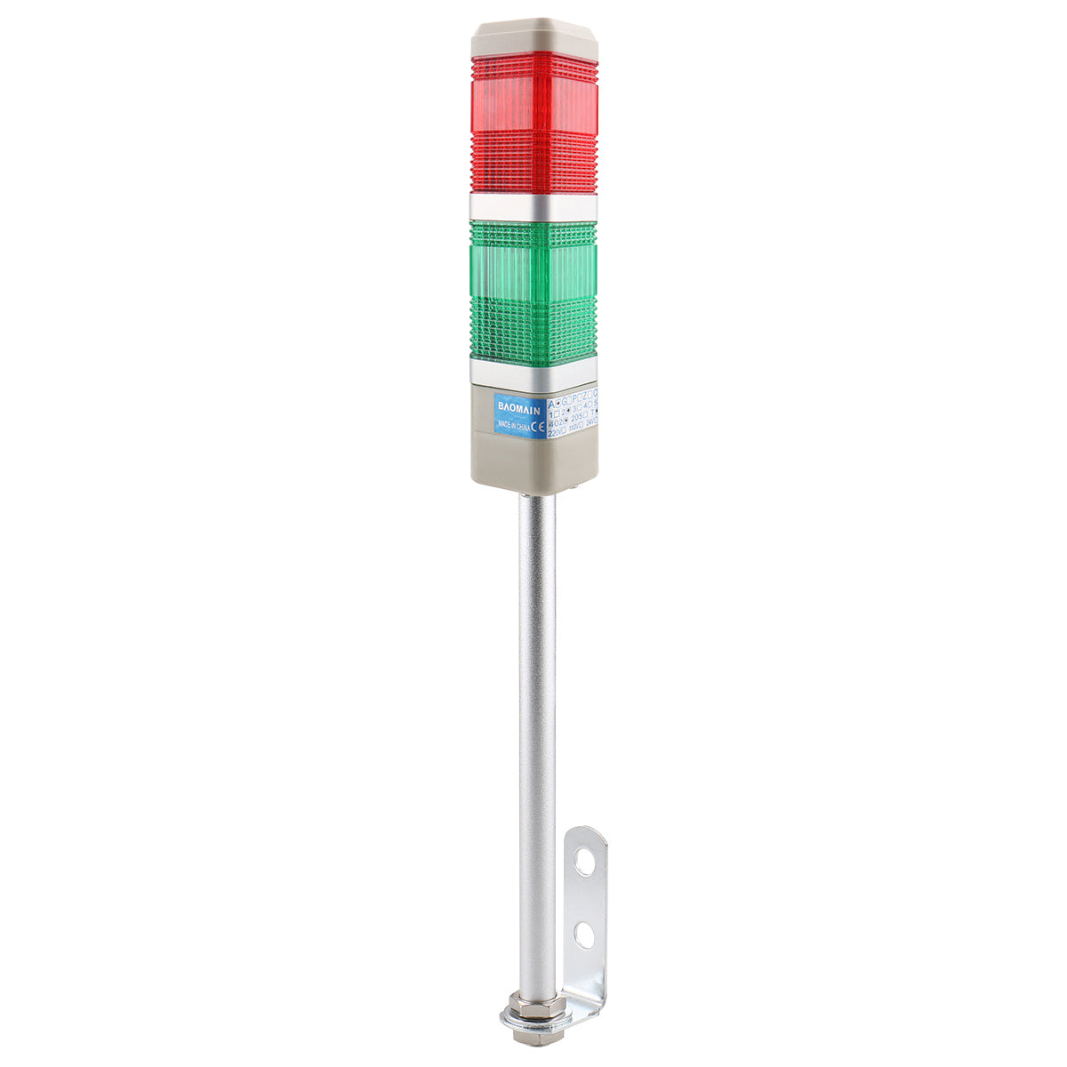 Industrial Signal Light Column LED  Alarm Square Tower Light Indicator Continuous Light Warning Light Red Green LTA-402T - BAOMAIN
