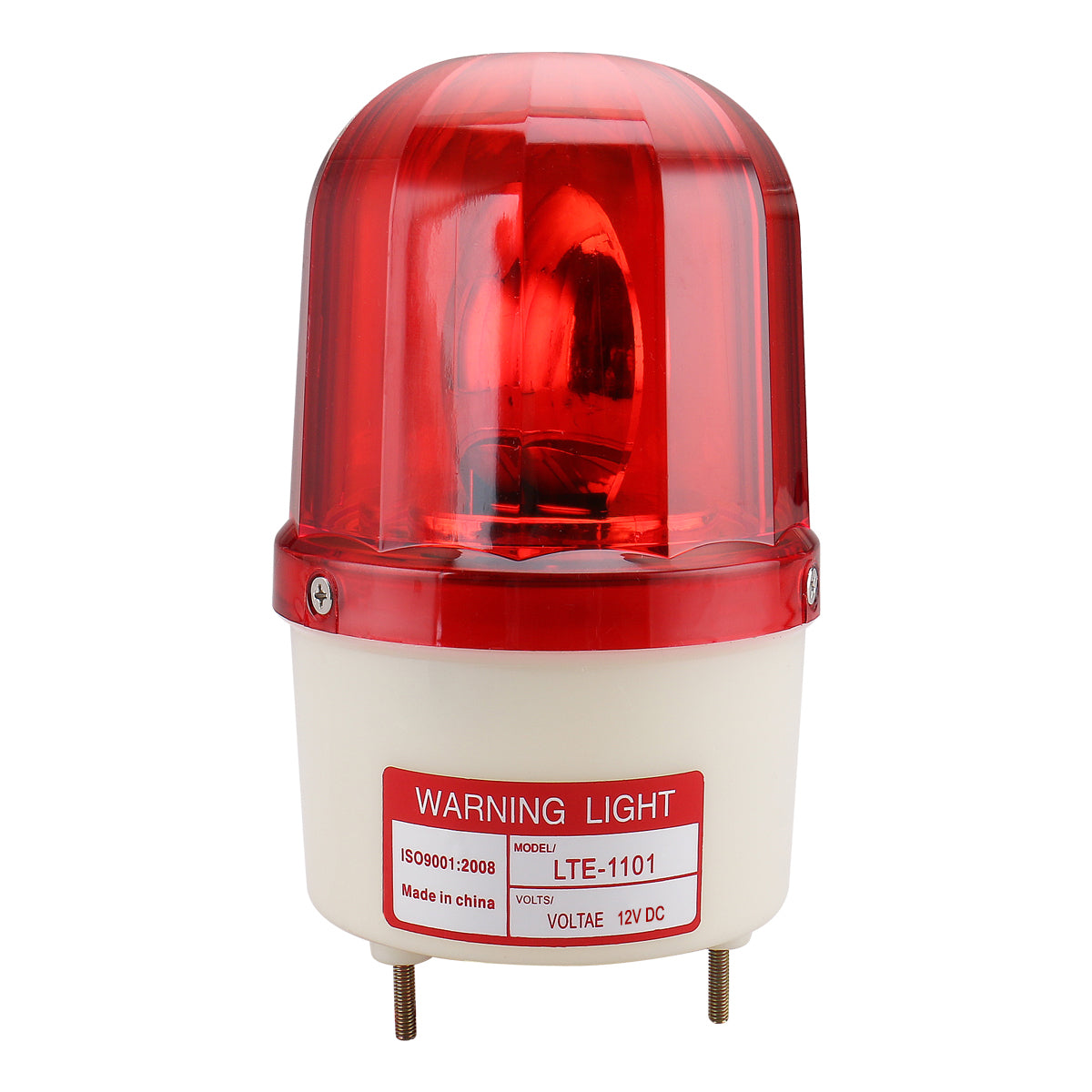 Industrial Signal Tower Warning Buzzer Sound Rotating Light Red FLASH