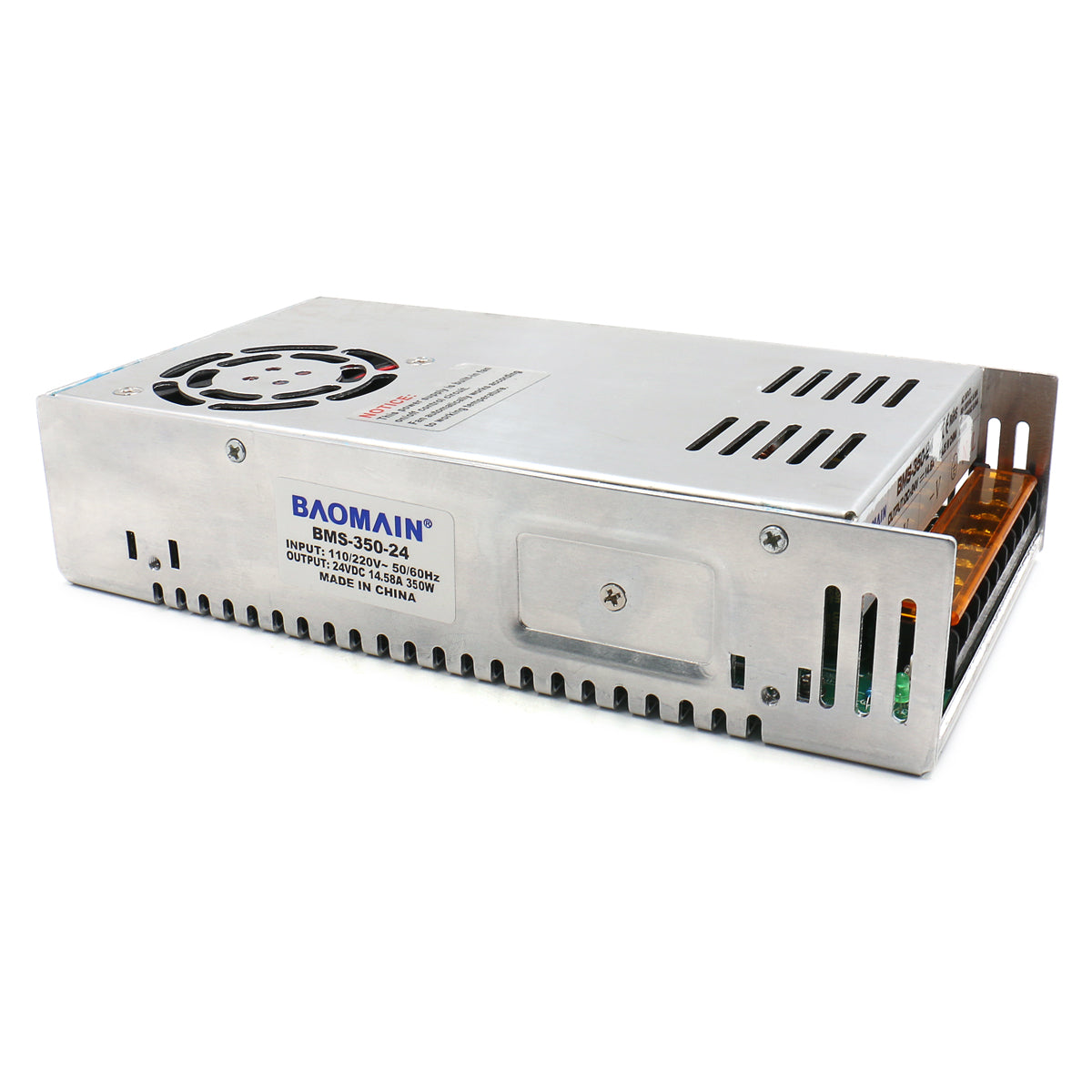 Baomain Schaltnetzteil, Eingang 110 V/220 V AC, Ausgang 12 V/24 VDC 350 W, Leistungstransformator für LED-Lichtstreifen/CCTV-Kamera/Sicherheitssystem/Radio/Computerprojekt, CB-gelistet