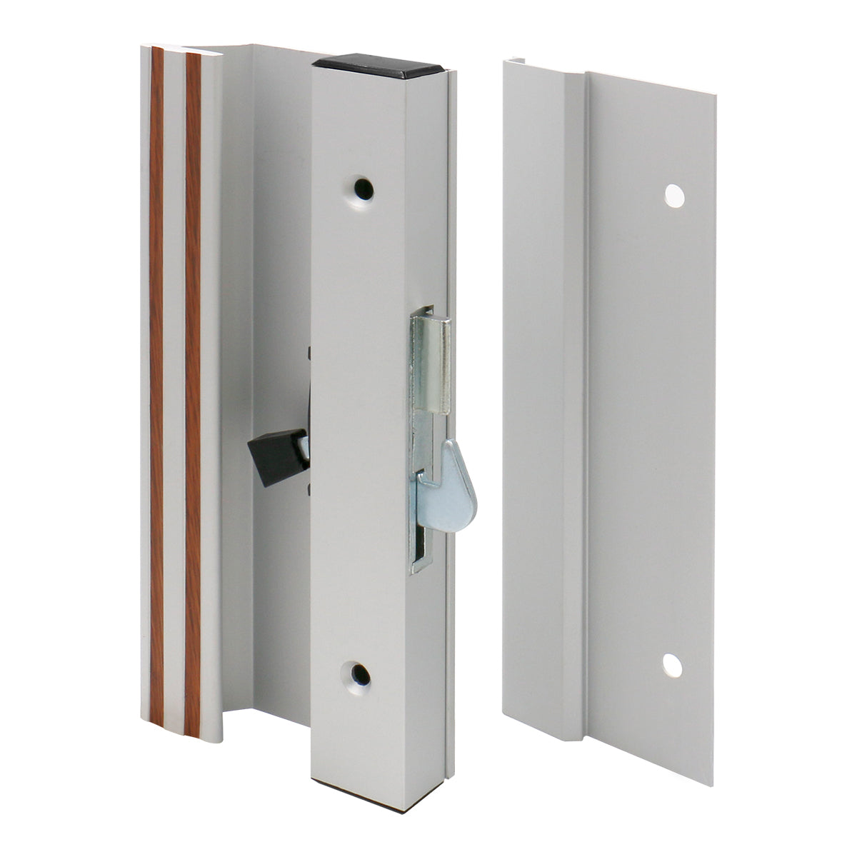 Baomain Anti-Lift Sliding Door Handle Set C-1118, Aluminum/Die cast, White - BAOMAIN