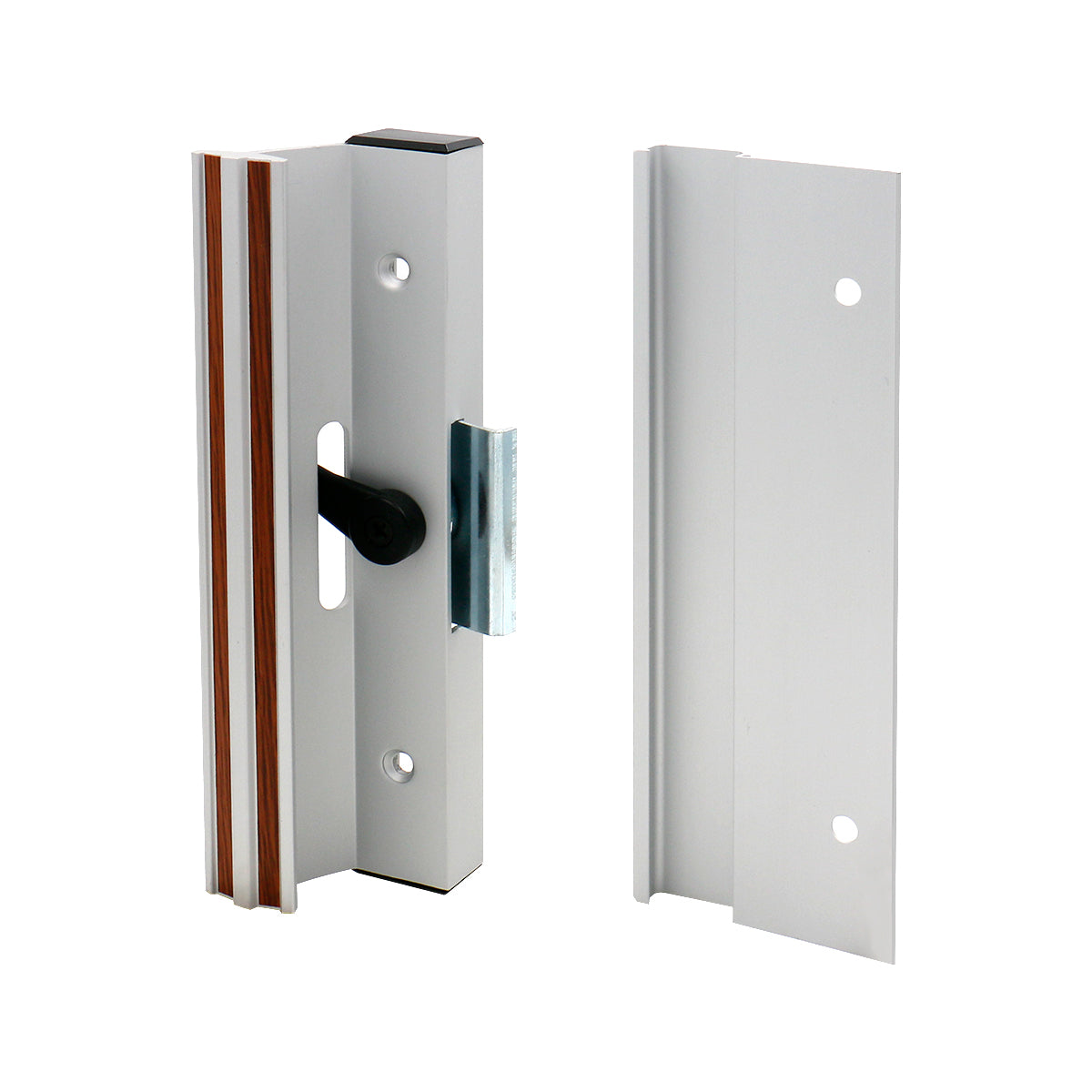 Patio Door Handle C-1005 Surface with Clamp Latch, Mill Finish,4-15/16" Screw Holes, Extruded Aluminum - BAOMAIN