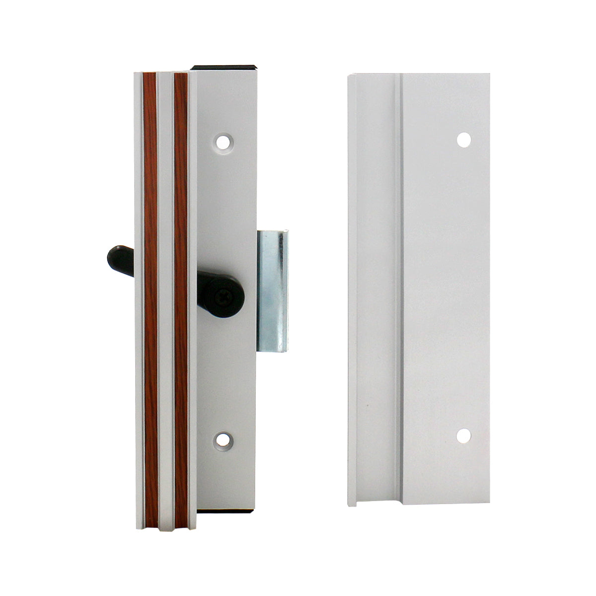 Patio Door Handle C-1005 Surface with Clamp Latch, Mill Finish,4-15/16" Screw Holes, Extruded Aluminum - BAOMAIN