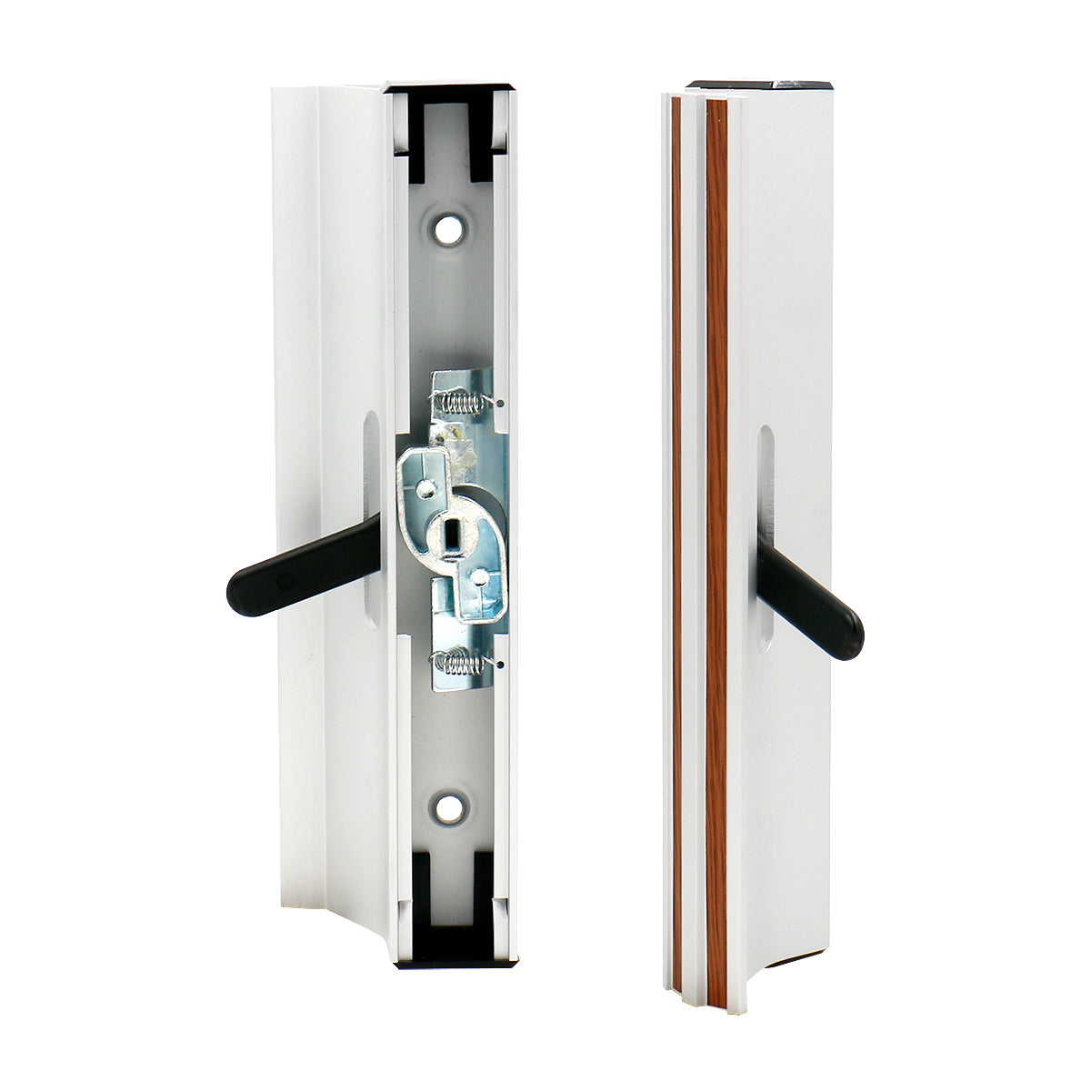 Patio Door Handle C-1005 Surface with Clamp Latch, Mill Finish,4-15/16" Screw Holes, Extruded Aluminum - BAOMAIN