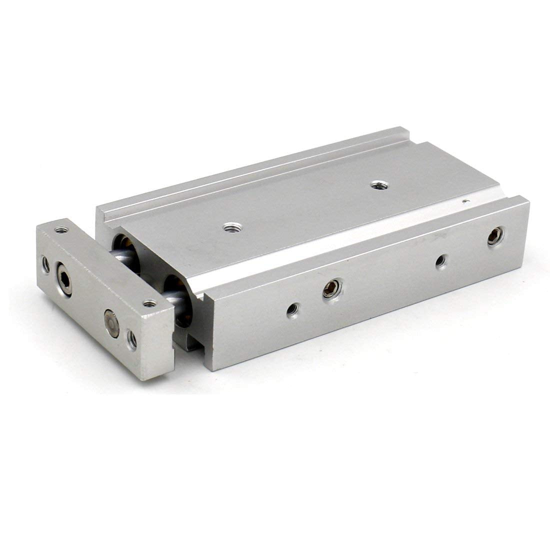 Baomain Pneumatic Dual Air Cylinder CXSM 10mm Bore Guide Rod Plate Double Rod Guided Slide Bearing Cushioned - BAOMAIN