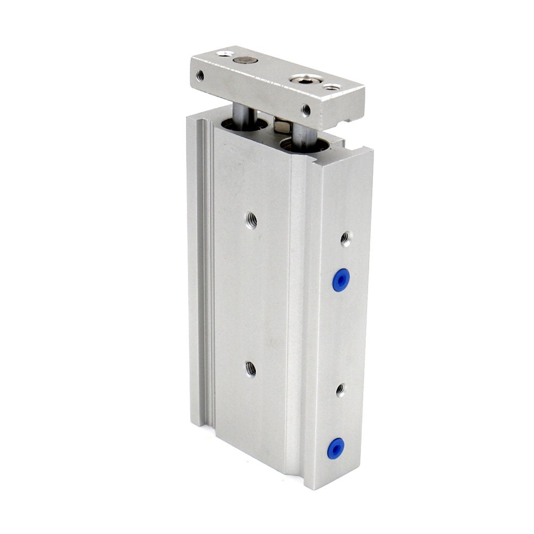 Baomain Pneumatic Dual Air Cylinder CXSM 20mm Bore Guide Rod Plate Double Rod Guided Slide Bearing Cushioned - BAOMAIN