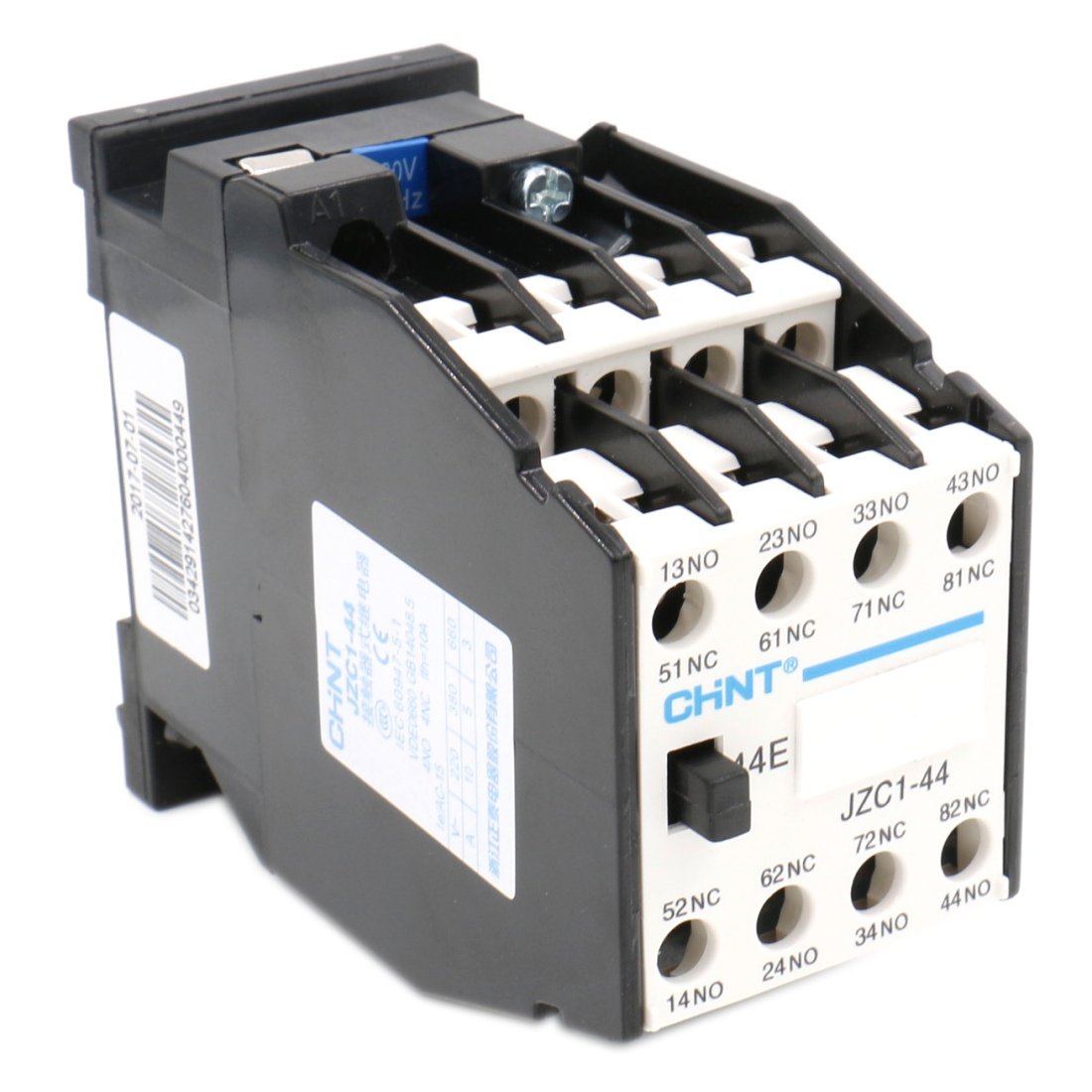 Baomain AC Contactor JZC1-44 220V/380V Coil 3 Phase 3 Pole 4NO 4NC - BAOMAIN