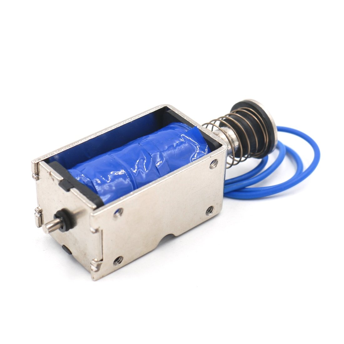 Baomain Solenoid Electromagnet BM-Z05 DC 12V/24V 2.5A/4A Push Type Open Frame 10mm 45N 9.9LB - BAOMAIN
