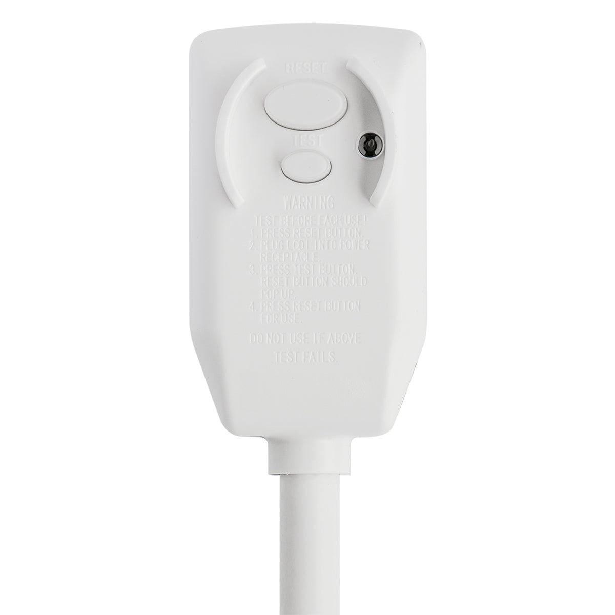LCDI Power Cord Plug for A/C Air Conditioner, UL Certified, 7FT Leakage Current Detection Interrupter Replacement, 120VAC 15Amp 14AWG 1800W 60Hz NEMA 5-15P (1 Pack) - BAOMAIN