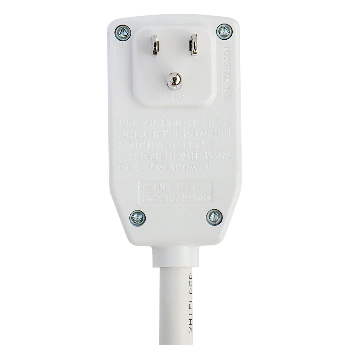 LCDI Power Cord Plug for A/C Air Conditioner, UL Certified, 7FT Leakage Current Detection Interrupter Replacement, 120VAC 15Amp 14AWG 1800W 60Hz NEMA 5-15P (1 Pack) - BAOMAIN