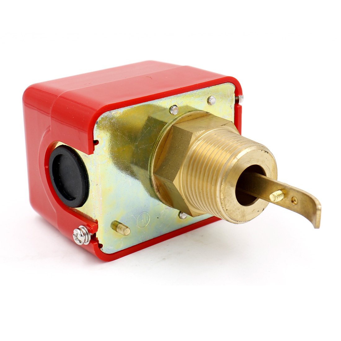 Baomain Water Flow Control Switch, 250V Brass Water Flow Switch Paddle Control, 1.0Mpa, SPDT Output, Male Thread Connection - BAOMAIN