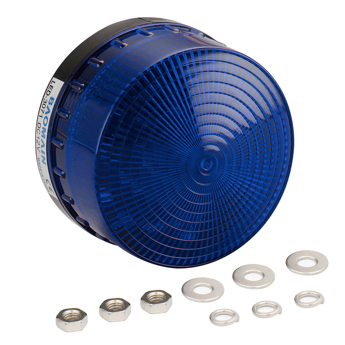 Blinking Signal Round Warning Light LED-3071 3W Blue - BAOMAIN