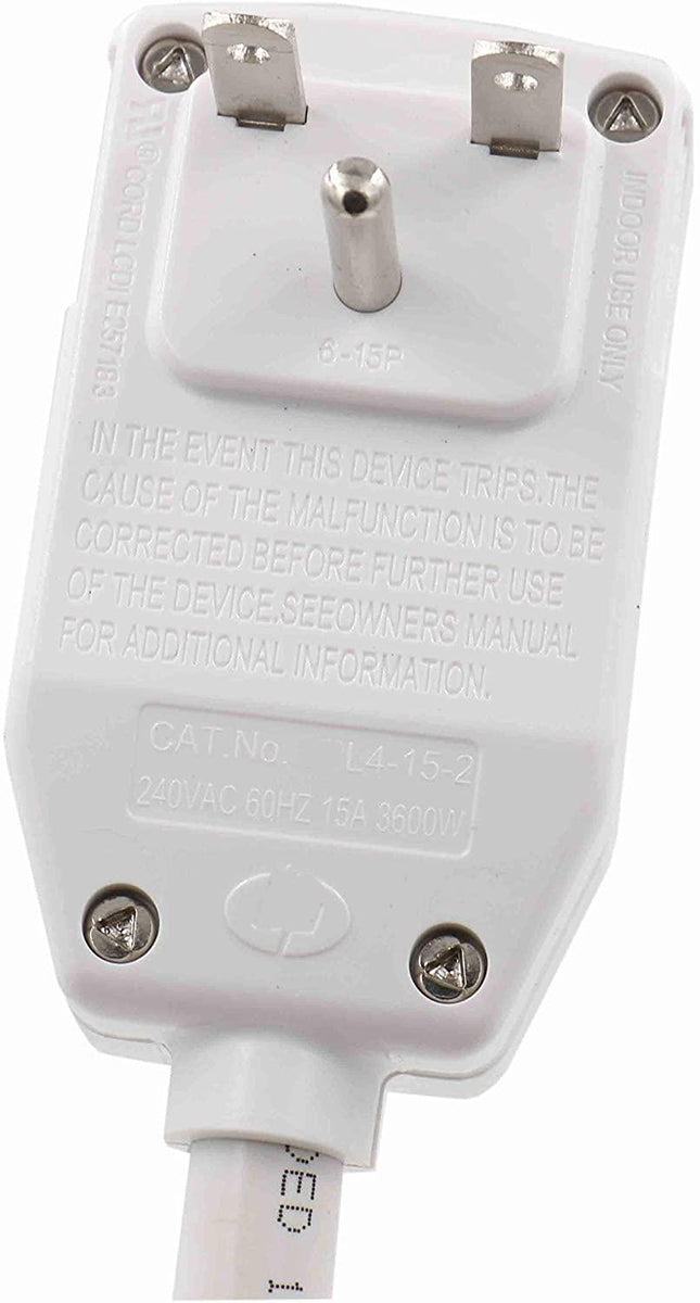 LCDI Power Cord Plug for A/C Air Conditioner 240VAC 10Amp 2400W 