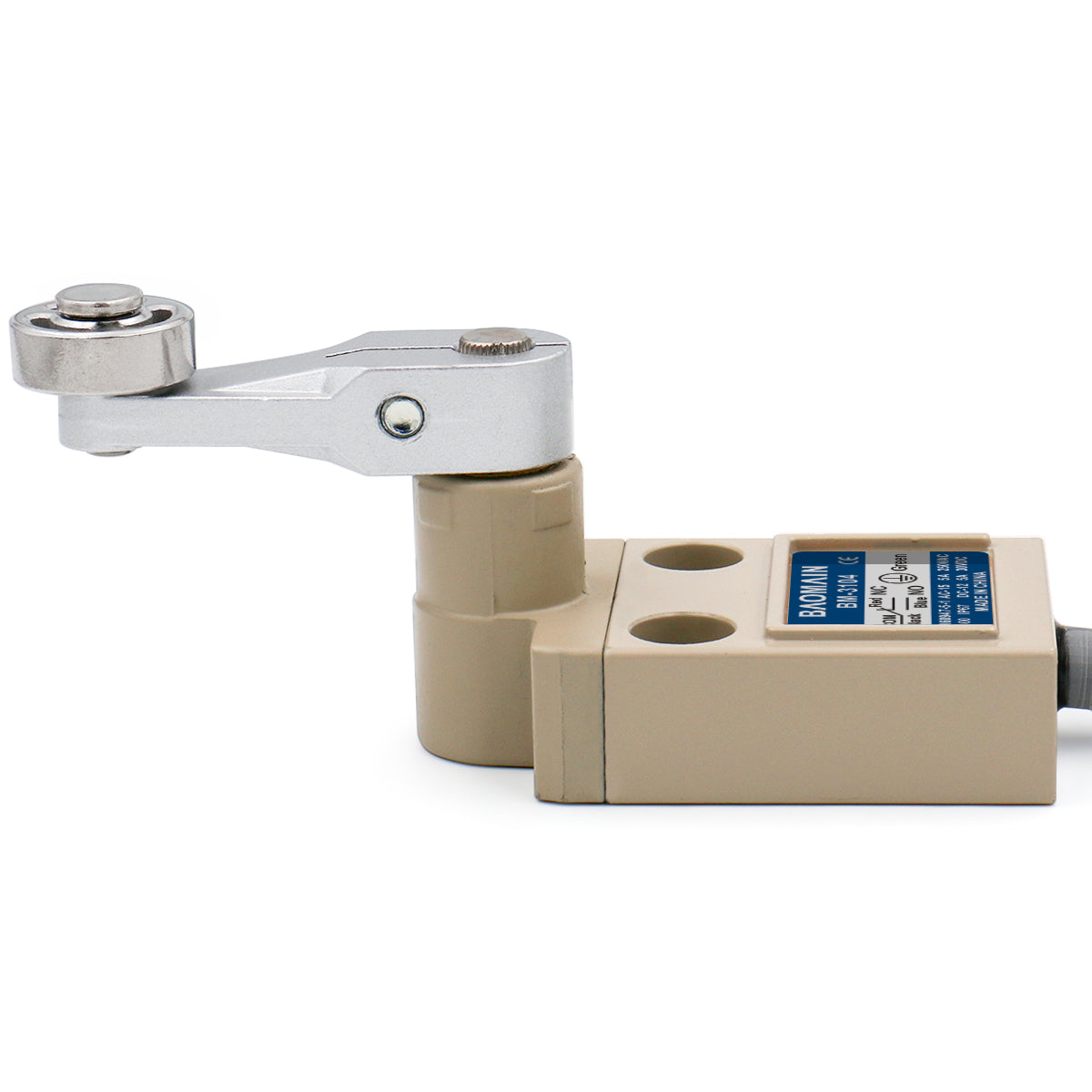Baomain Limit Switch BM-3104(TZ-3104) Roller Lever Plunger Momentary SPDT NO+NC IP67 Waterproof - BAOMAIN