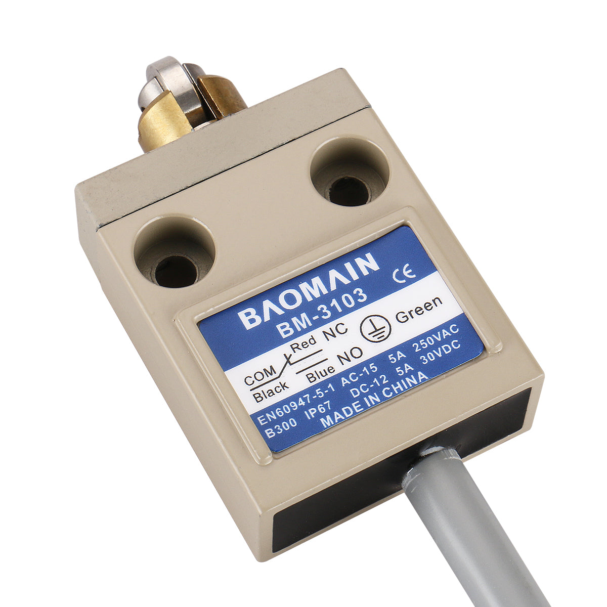 Baomain Endschalter BM-3103 (TZ-3103) Kreuzrollenstößel SPDT Momentan IP67