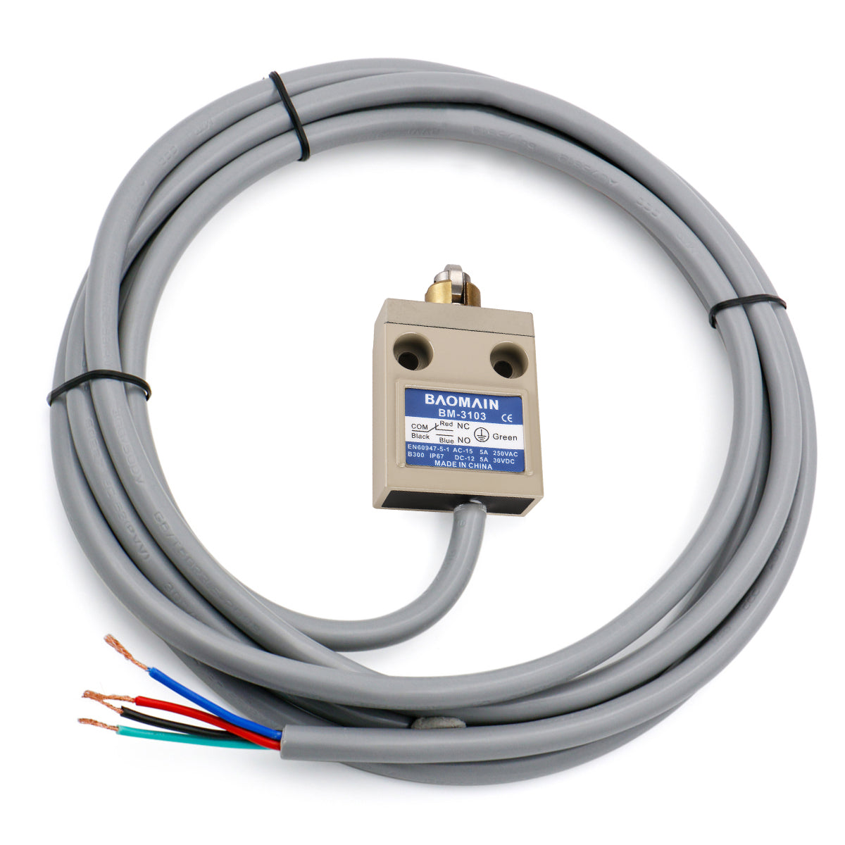 Baomain Endschalter BM-3103 (TZ-3103) Kreuzrollenstößel SPDT Momentan IP67