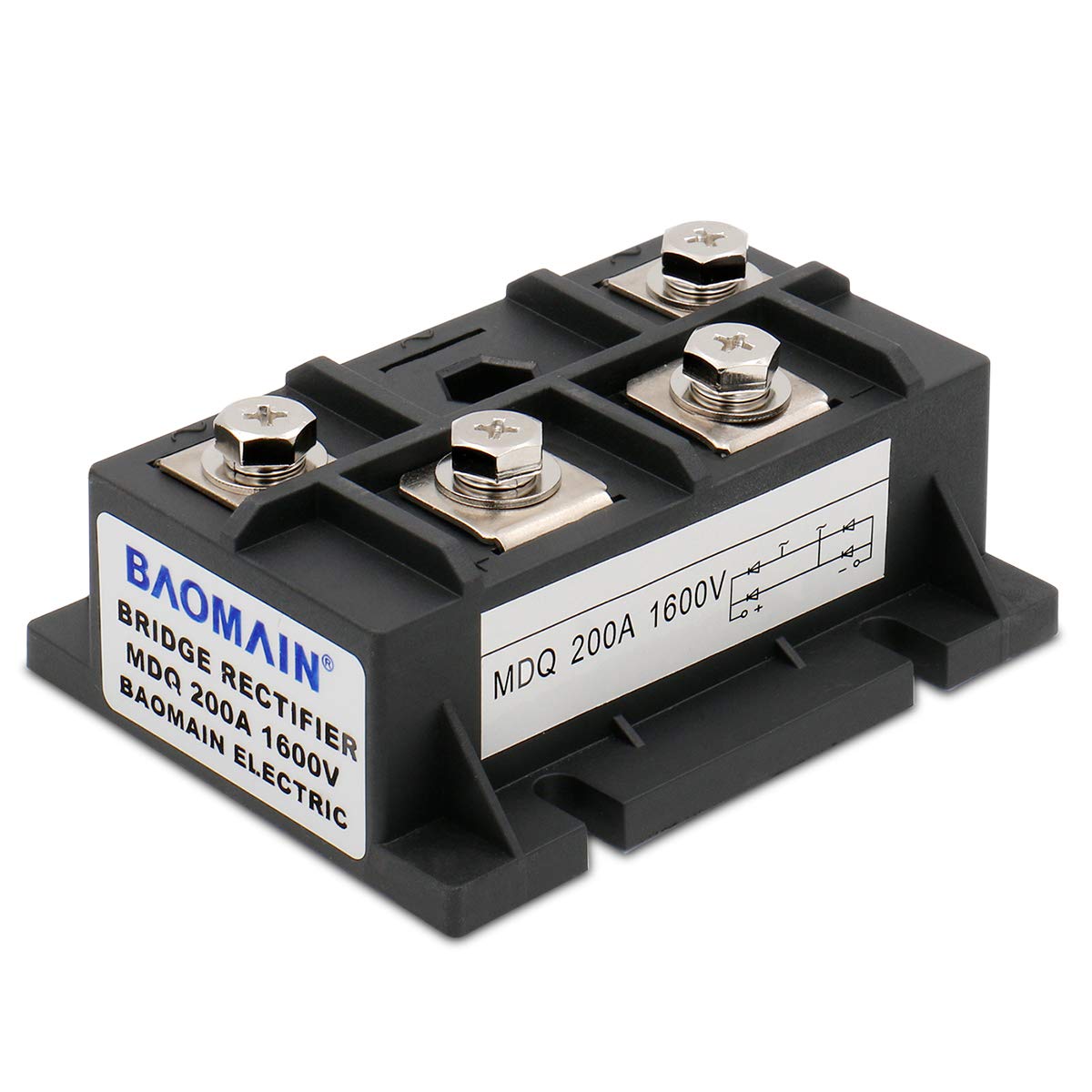 Bridge Rectifier MDQ-200A 200A 1600V Full Wave Diode Module Single Phase - BAOMAIN