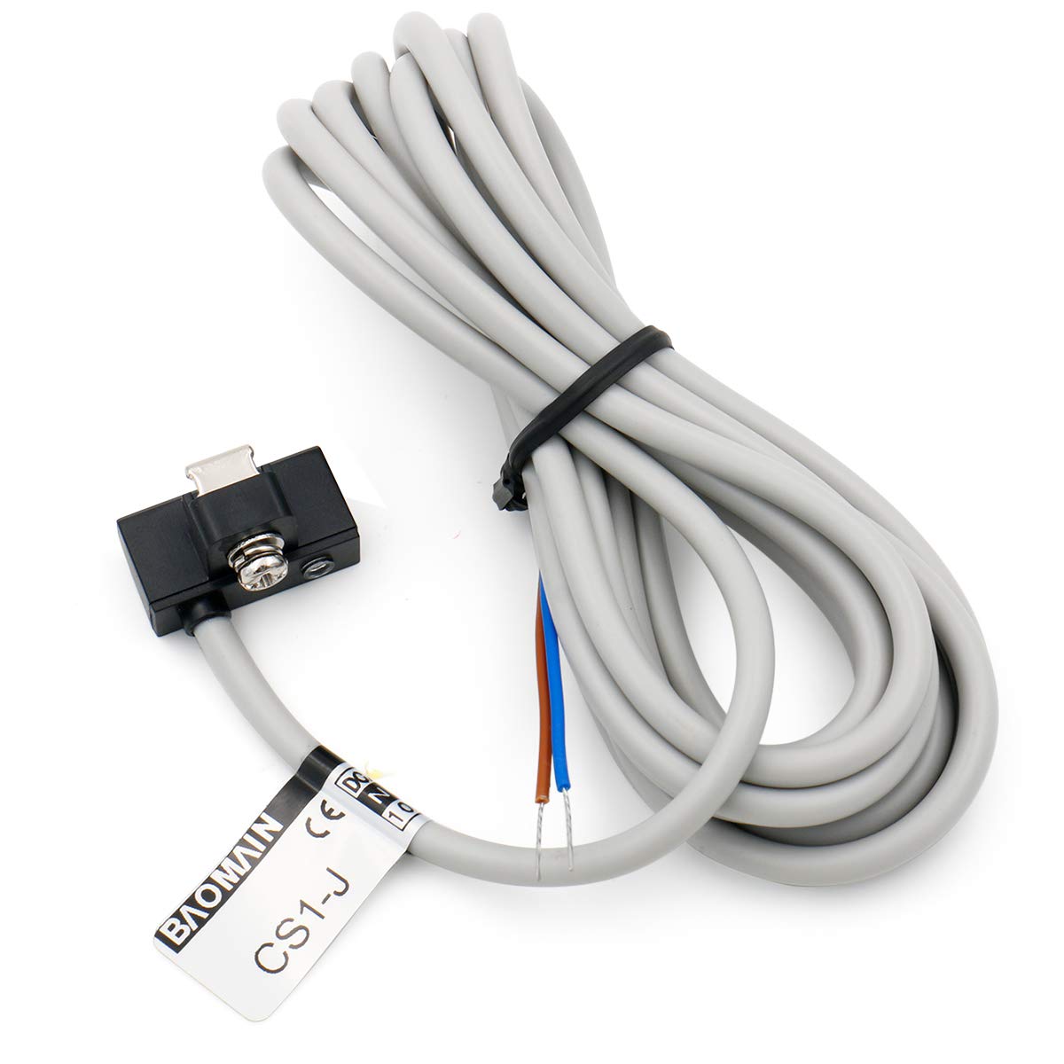 Baomain Pneumatic Cylinder Magnetic Approach Reed Switch CS1-J DC10-30V 200mA 2 Wire