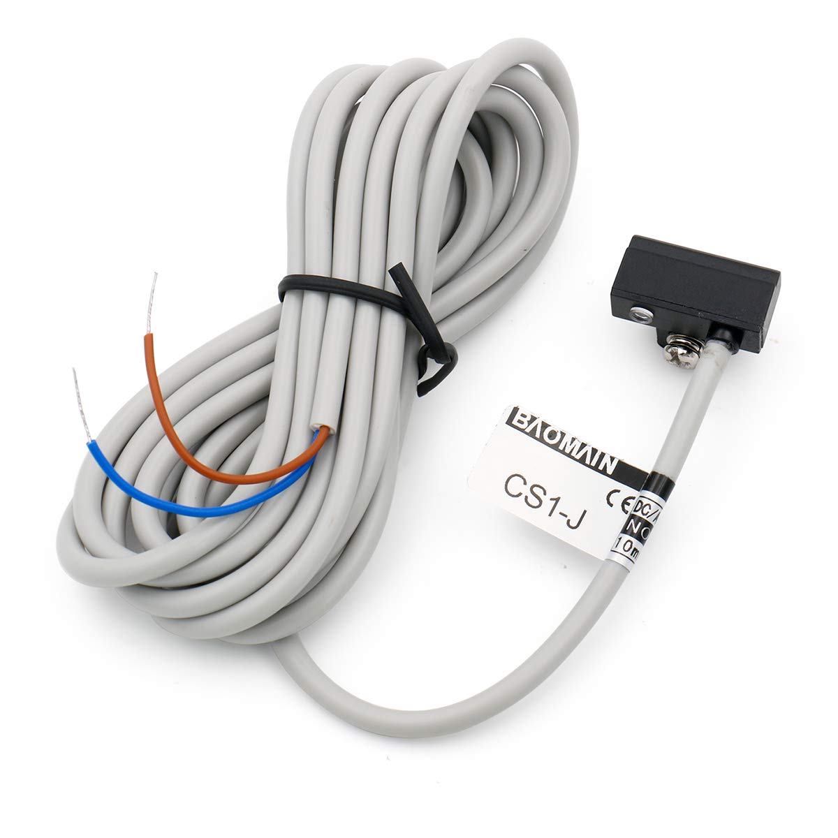Baomain Pneumatic Cylinder Magnetic Approach Reed Switch CS1-J DC10-30V 200mA 2 Wire
