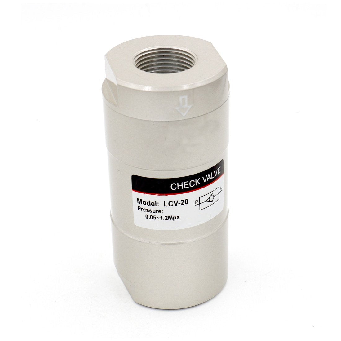 Pneumatic Check Valve LCV-20 3/4 inch Port One Way Female to Female Air Pneumatic - BAOMAIN