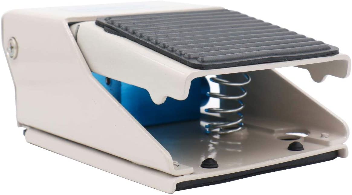 Pneumatic Foot Pedal Valve FV-320 Momentary 3 Way 2 Position 1/4"PT Threaded Rubber Nonslip Pressure Control - BAOMAIN