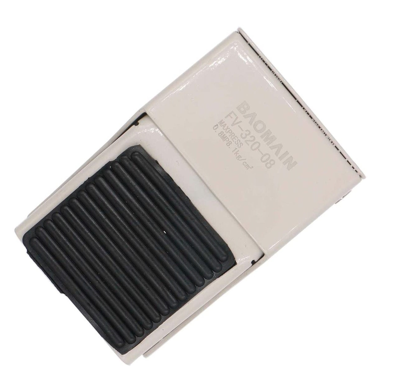 Pneumatic Foot Pedal Valve FV-320 Momentary 3 Way 2 Position 1/4"PT Threaded Rubber Nonslip Pressure Control - BAOMAIN