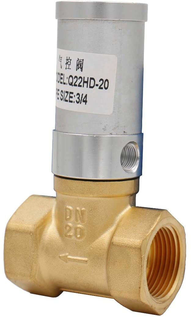 Brass Air Control Valve 3/4 inch Q22HD-20 Water Air Fuels NC Valve - BAOMAIN