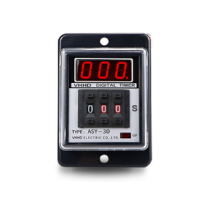 Baomain Digitales Timer-Zeitrelais ASY-3D DC 12 V/24 V/36 V AC 24 V/36 V/110 V/220 V 380 V 0,01–9,99 Sekunden 8 Pins