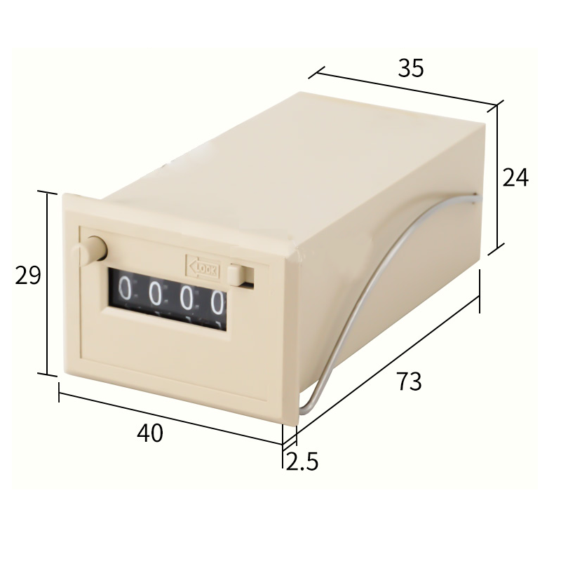 Baomain Magnetic Counter CSK4-NKW DC 12V/24V AC 110V/220V