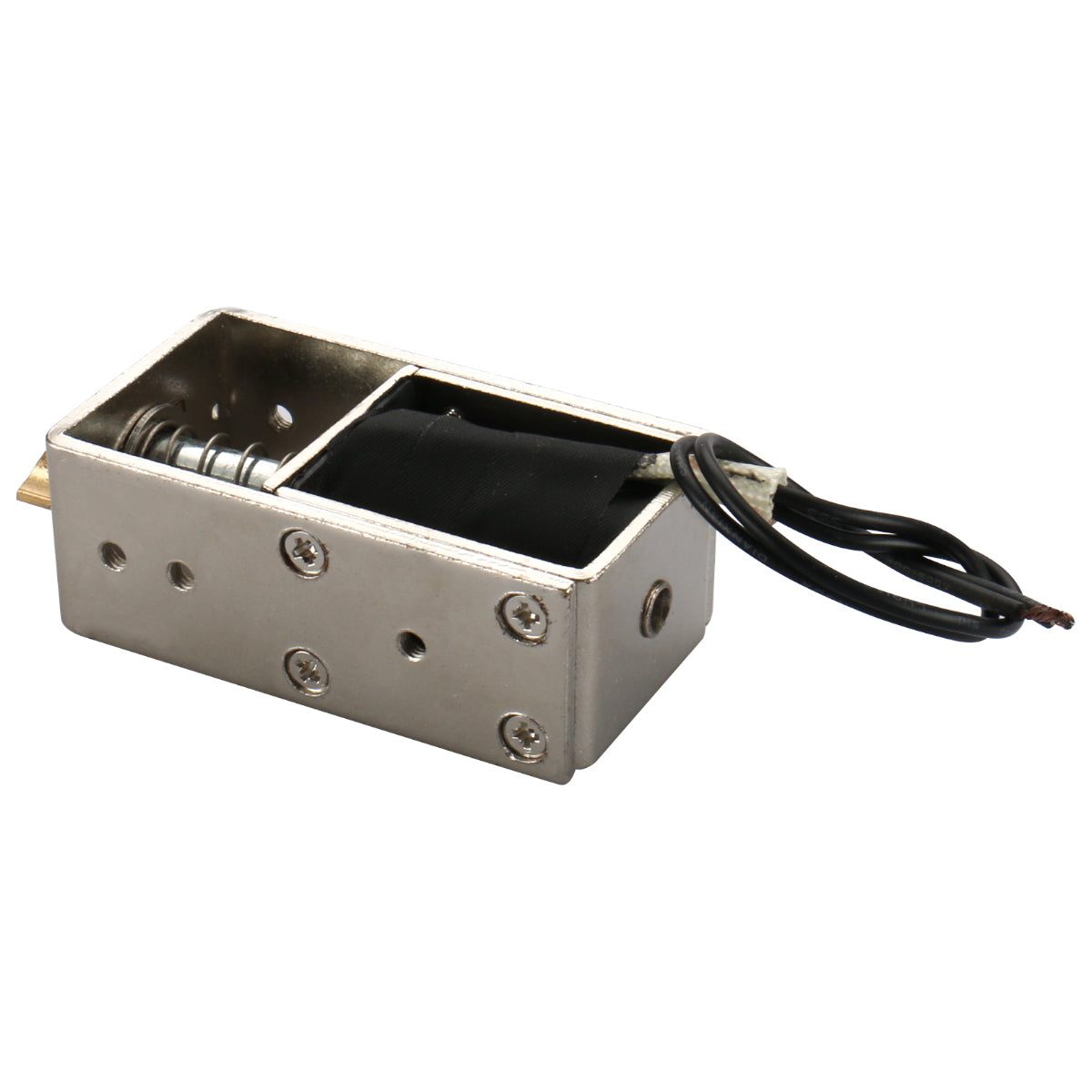 Baomain Solenoid Electromagnet BM-S1670DL 3A 10mm 40N Spring Loaded Door Locking - BAOMAIN