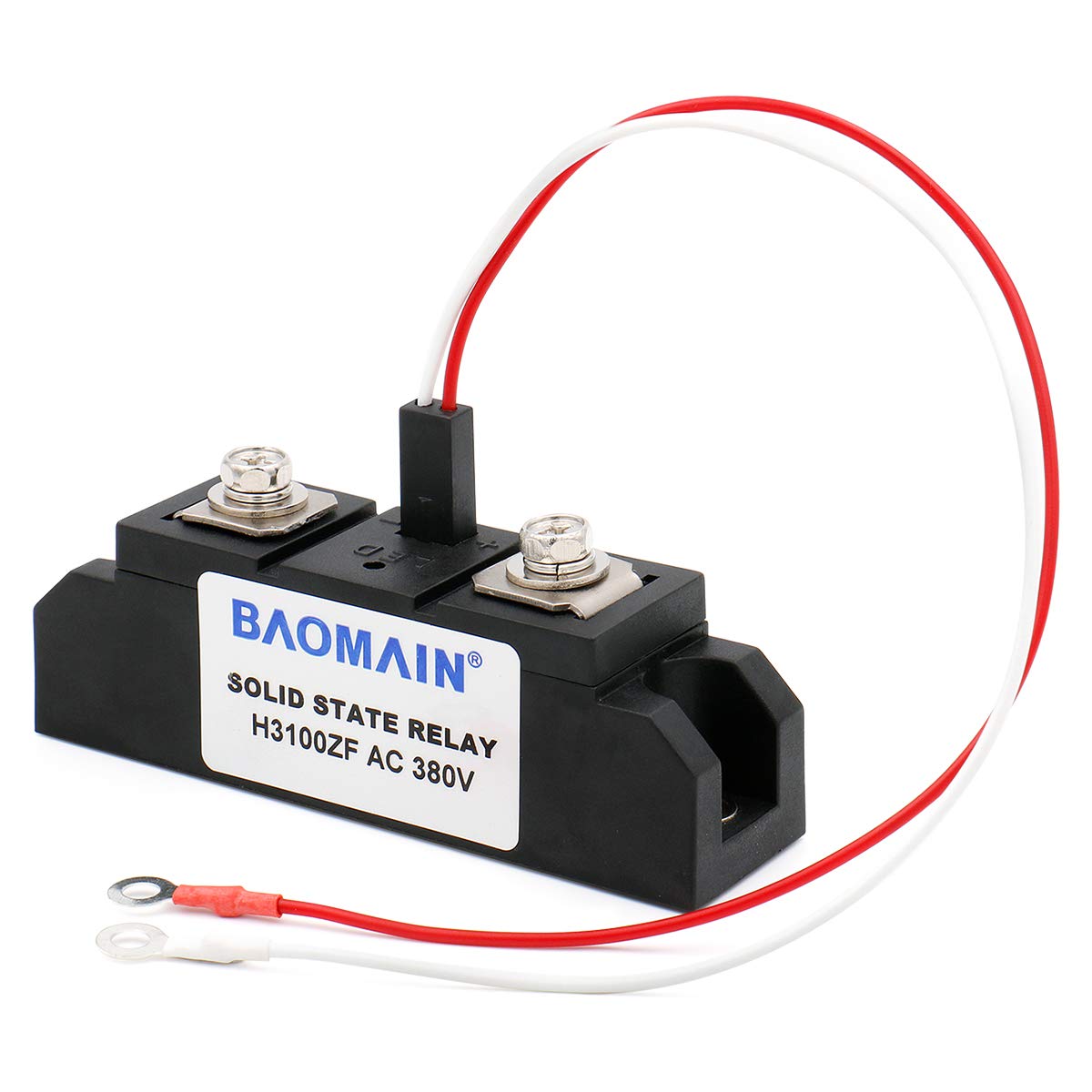 Industrial Grade Solid State Relay H3100ZF 3-32VDC 380VAC 100A DC to AC with LED Indicator - BAOMAIN