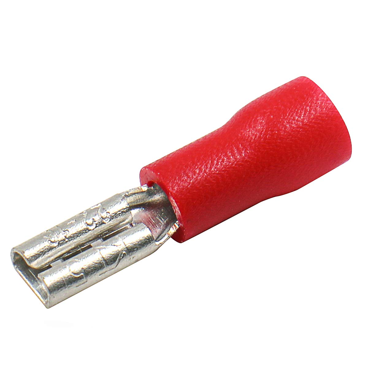 Baomain Red Female Insulated Spade Wire Connector Electrical Crimp Terminal 18-22 AWG 2.8 x 0.5mm
