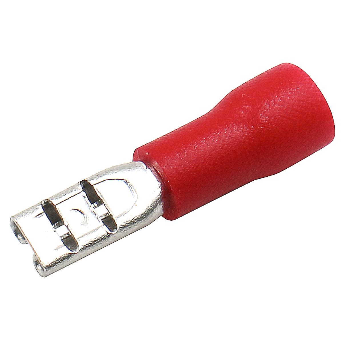 Baomain Red Female Insulated Spade Wire Connector Electrical Crimp Terminal 18-22 AWG 2.8 x 0.5mm