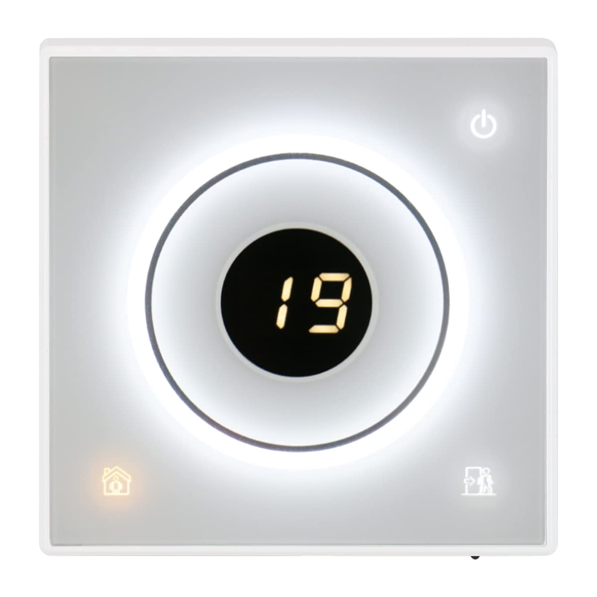 Baomain LCD Digitaler programmierbarer Thermostat 110-120 VAC / 220-240 VAC S502 3 Ampere 7 Tage Arbeit für Fußbodenheizung Temperaturregler Weiß