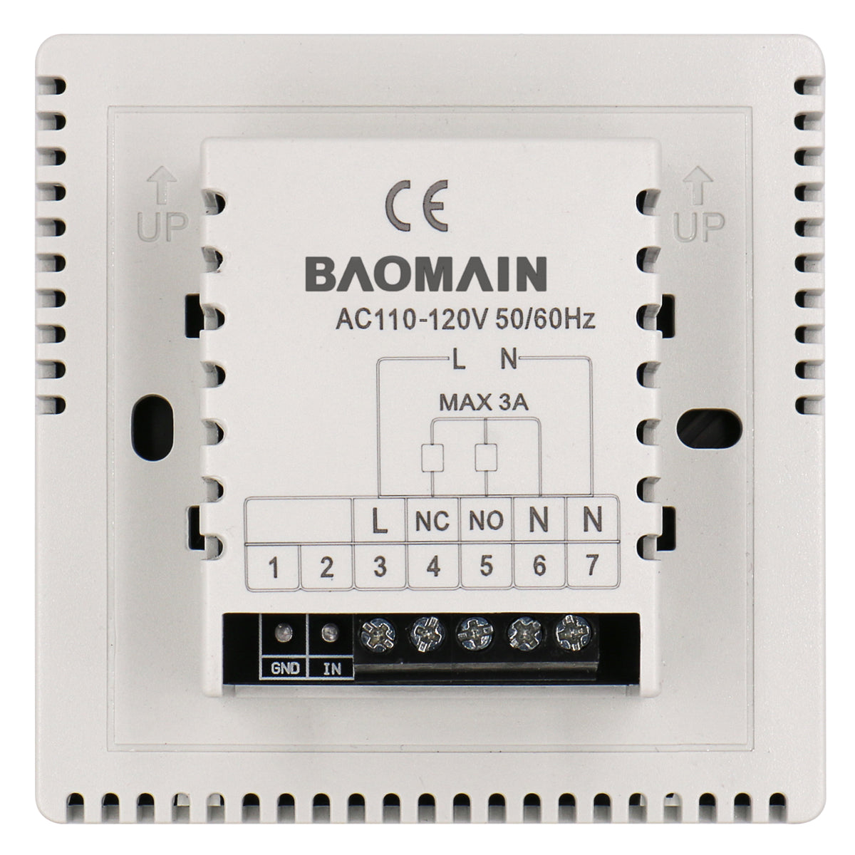 Baomain LCD Digital Programmable Thermostat 110V / 220V 3 Amp Work for Radiant Floor Heating Temperature Controller - BAOMAIN