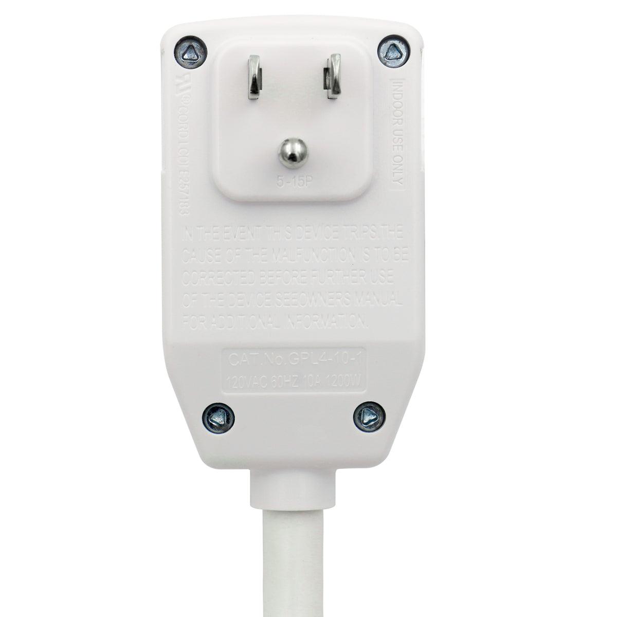 LCDI Power Cord Plug for A/C Air Conditioner, Leakage Current Detection Interrupter Replacement, 120VAC 10Amp 18AWG 1200W 60Hz NEMA 5-15P 7FT Long, UL Certified (1 Pack) - BAOMAIN