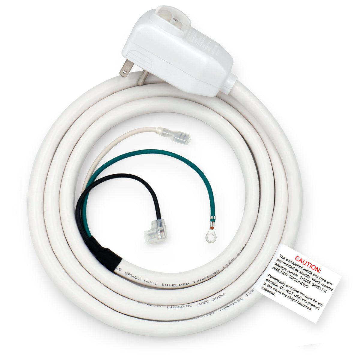 LCDI Power Cord Plug for A/C Air Conditioner, Leakage Current Detection Interrupter Replacement, 120VAC 13Amp 16AWG 1560W 60Hz NEMA 5-15P 7FT Long, UL Certified (1 Pack) - BAOMAIN