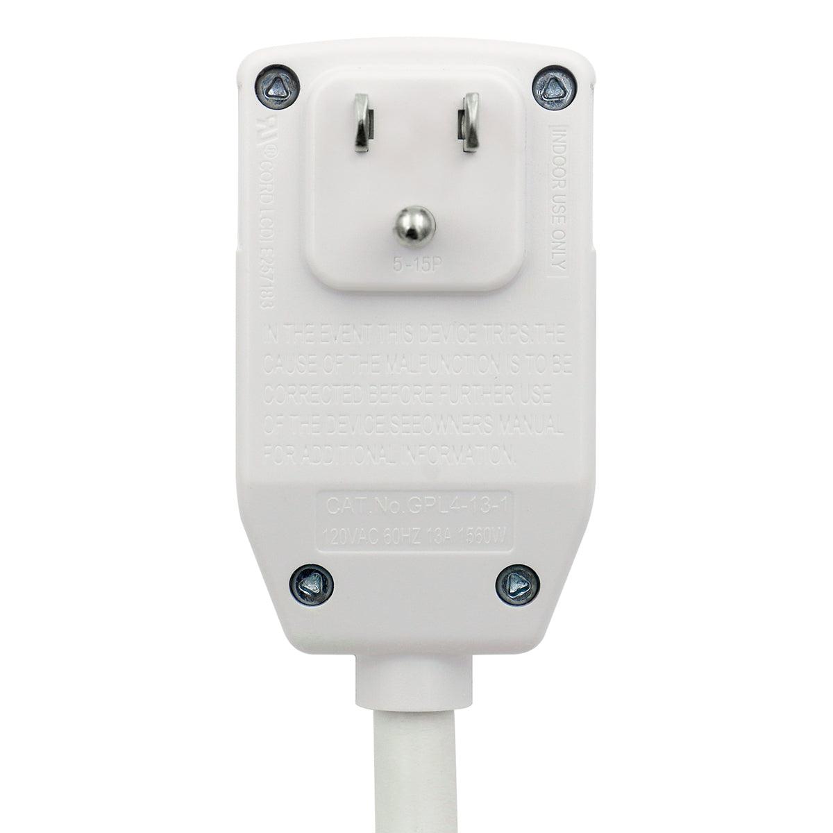 LCDI Power Cord Plug for A/C Air Conditioner, Leakage Current Detection Interrupter Replacement, 120VAC 13Amp 16AWG 1560W 60Hz NEMA 5-15P 7FT Long, UL Certified (1 Pack) - BAOMAIN