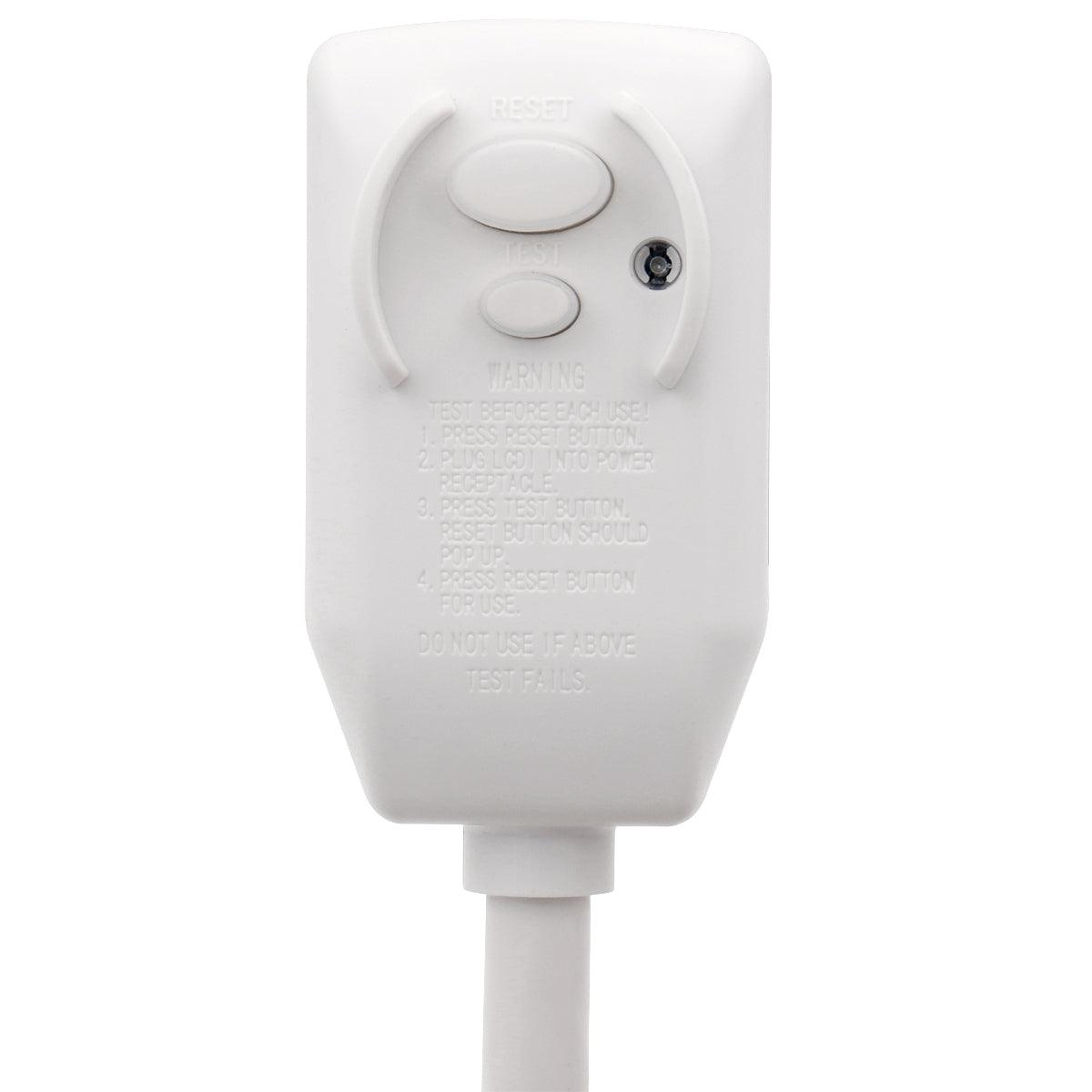 LCDI Power Cord Plug for A/C Air Conditioner, Leakage Current Detection Interrupter Replacement, 120VAC 13Amp 16AWG 1560W 60Hz NEMA 5-15P 7FT Long, UL Certified (1 Pack) - BAOMAIN
