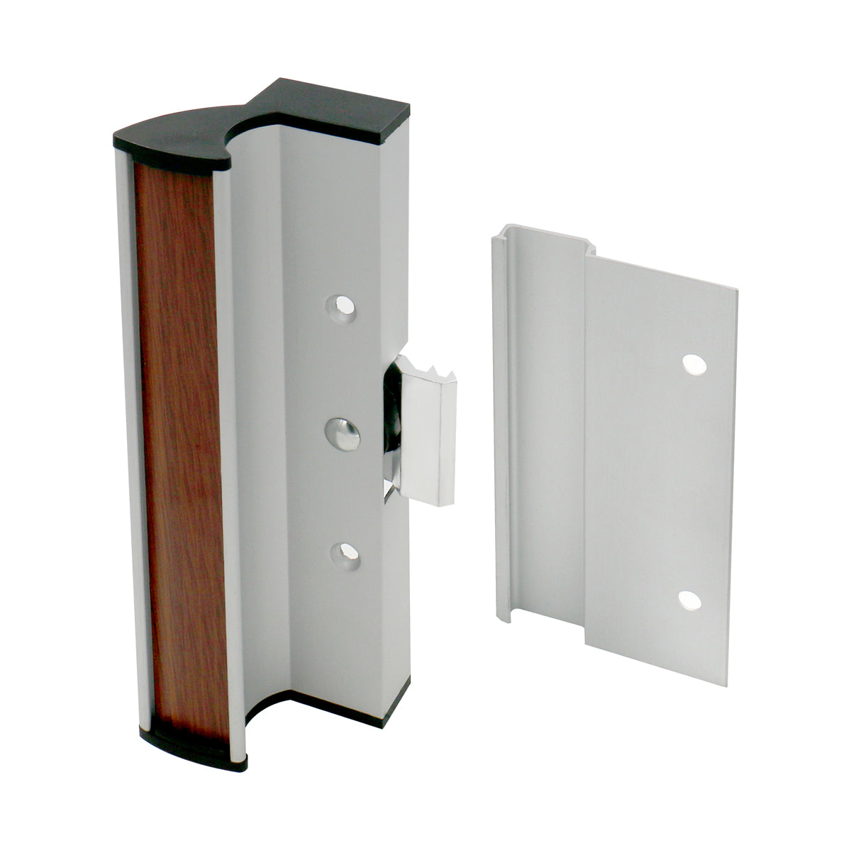 Mill Finish Patio Door Handle Set C-1055 with Clamp Latch, Anodized Aluminum - BAOMAIN