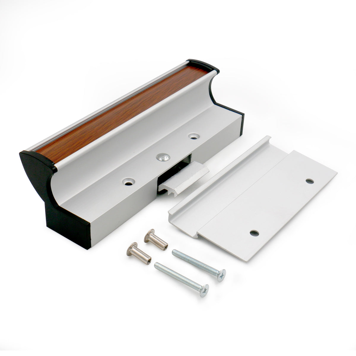 Mill Finish Patio Door Handle Set C-1055 with Clamp Latch, Anodized Aluminum - BAOMAIN