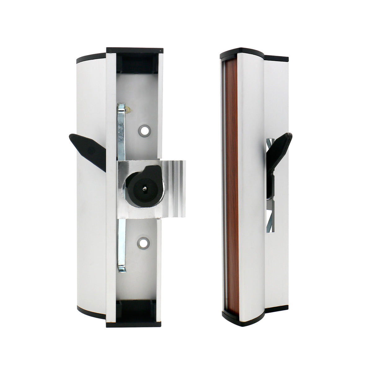 Mill Finish Patio Door Handle Set C-1055 with Clamp Latch, Anodized Aluminum - BAOMAIN