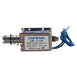 Baomain Frame Solenoid Electromagnet BM-1040B DC 5V 2.3A 10mm 25N Push Pull Actuator 2-Wires