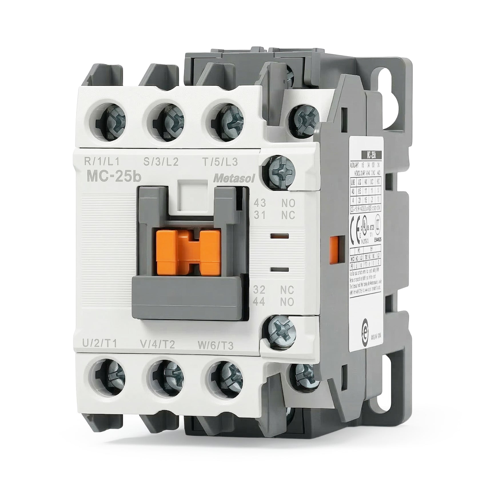 Baomain AC Contactors Industrial Magnetic MC-25b 110VAC/220VAC 50/60Hz 1a1b DIN Rail UL