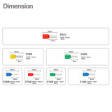 Baomain 700pcs Wire Copper Crimp Connector Kit AWG 22/20/18/16/14/12/10 Assorted Insulated Ferrule Pin Cord End Terminal Set Red Green Blue Yellow