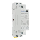 Baomain Hum-free DC/AC Modular Contactor 25A 2 Pole 12V/24V/110V/220V Circuit Control 35mm DIN Rail BMHC7-25