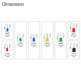 Baomain 1400pcs Wire Copper Crimp Connector Kit AWG 22/20/18/16/14/12/10/8 Assorted Insulated Ferrule Pin Cord End Terminal Set Green Red Black Blue Yellow